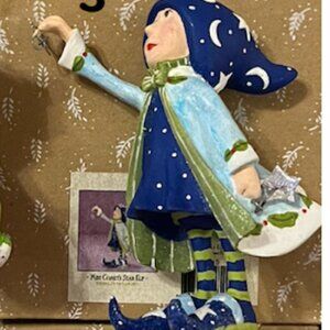 MacKenzie-Childs Patience Brewster Mini Comet's Star Elf Krinkles Ornament
